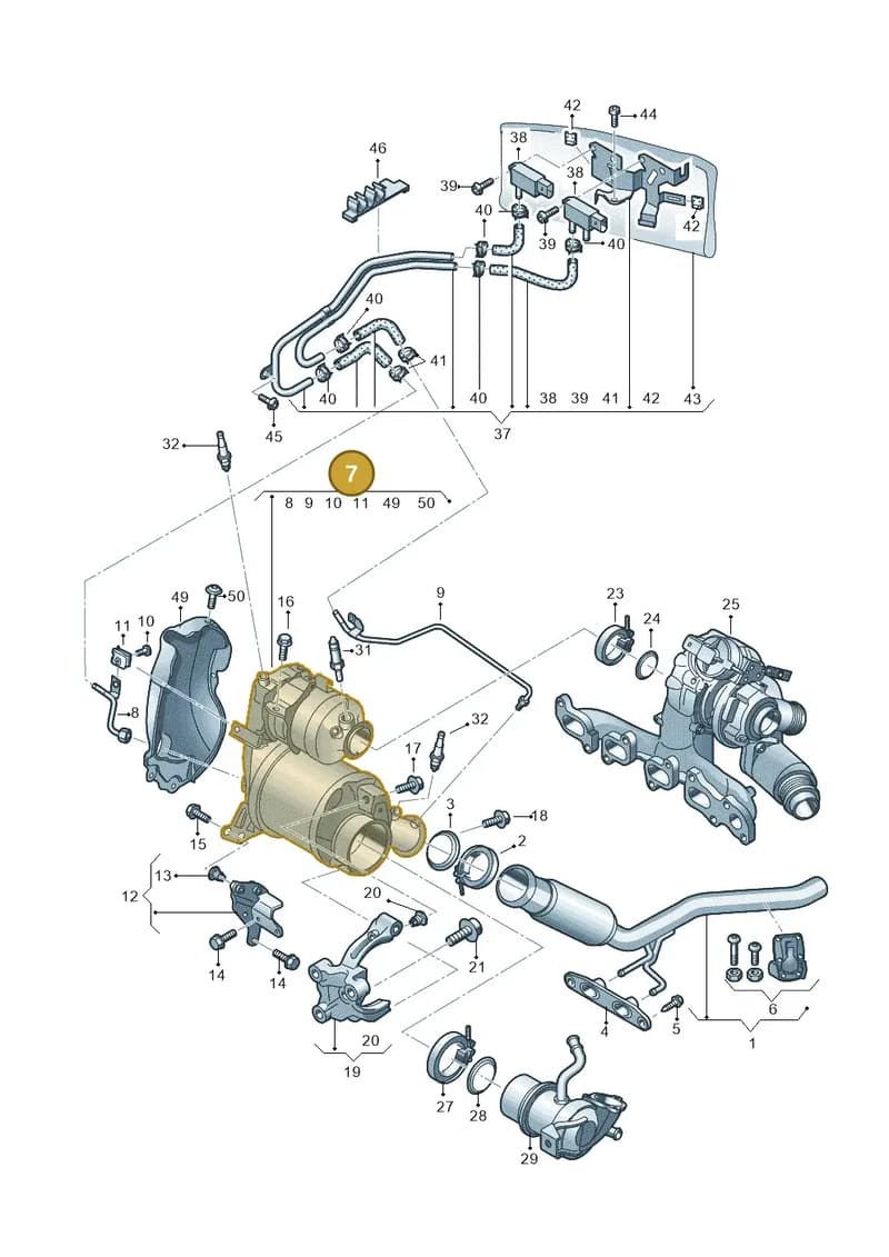 04L131673T — Audi A3 Sportback (2016-2020) diagram 855253700, position 7