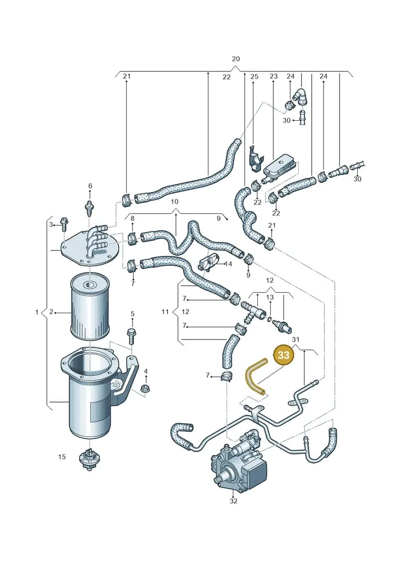 04L201908B — Audi A3 Sportback (2016-2020) diagram 745127400, position 33