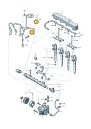 04L201908B Volkswagen Fuel Hose