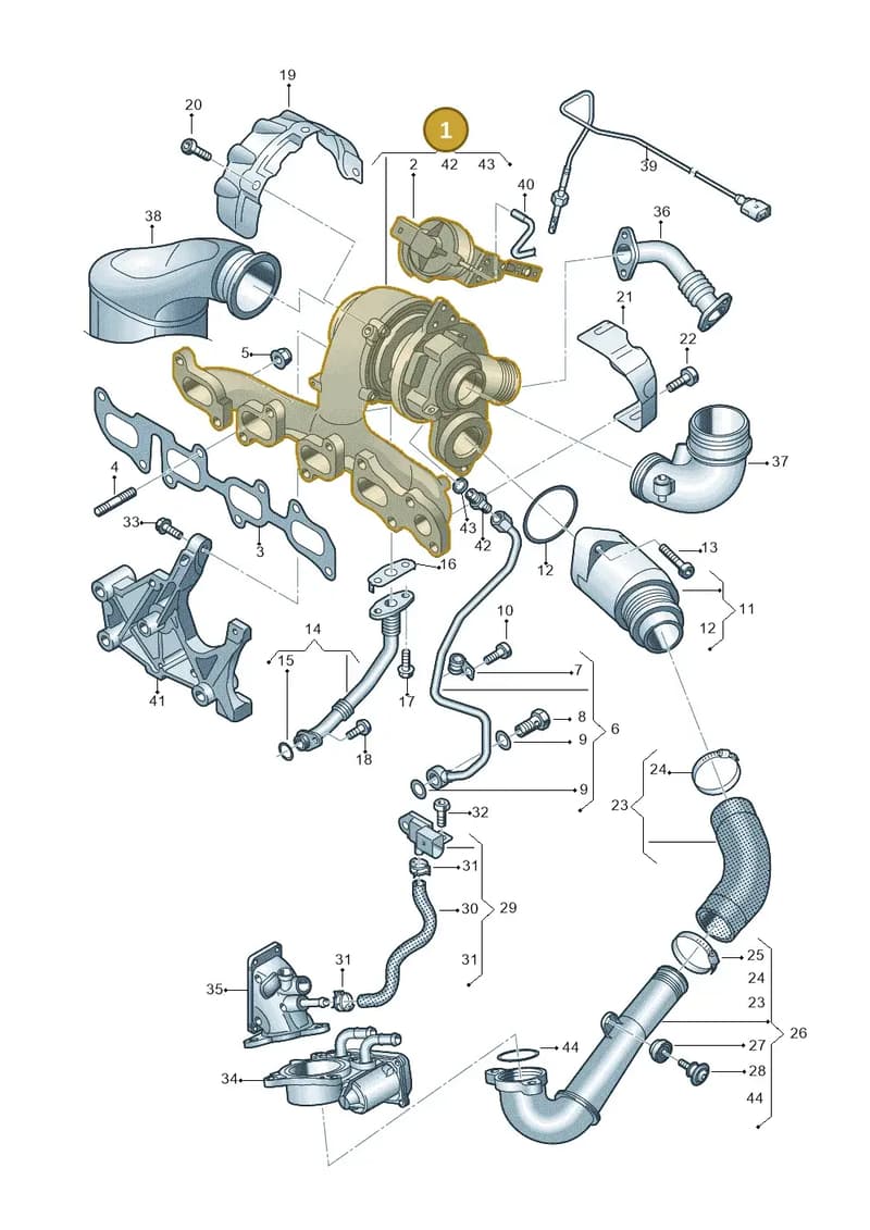 04L253010KX — Skoda Octavia (2019-2022) diagram 746145630, position 1