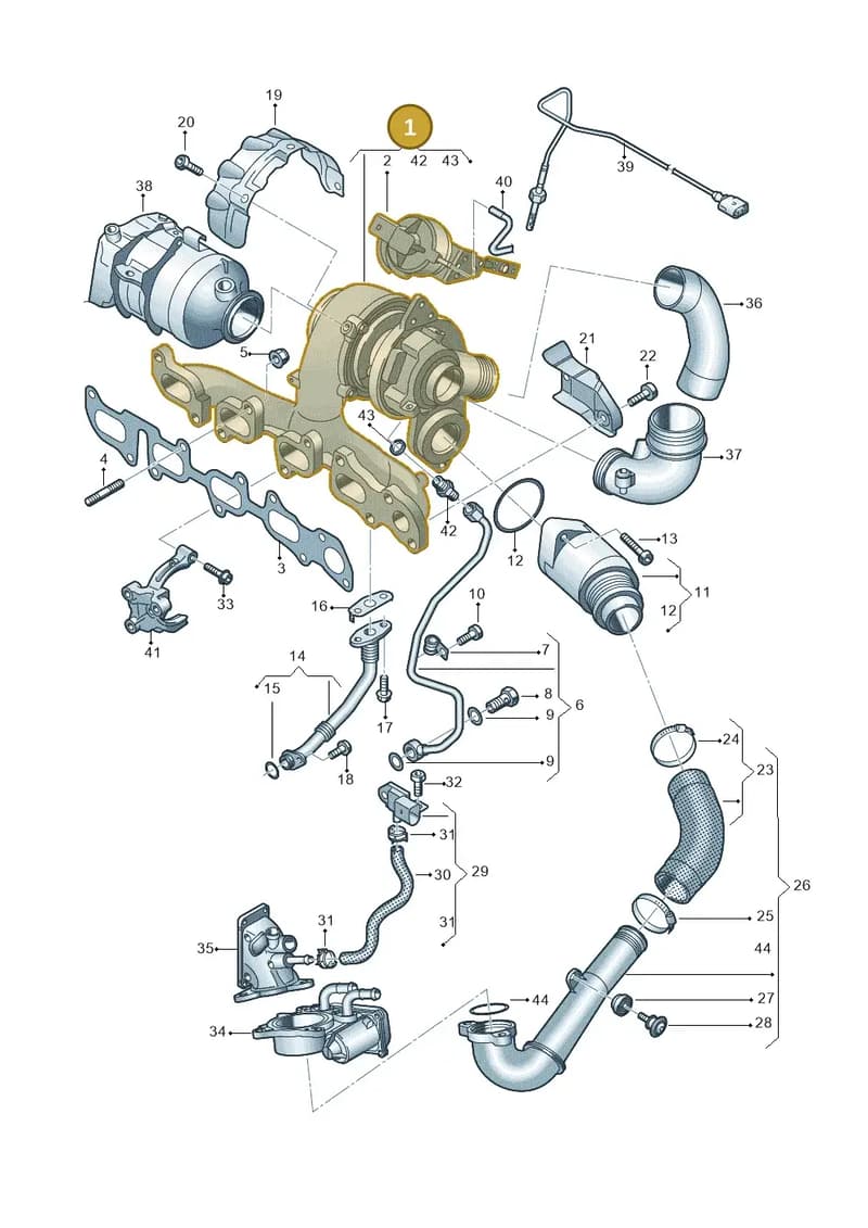 04L253020MX — Skoda Karoq (2017-2023) diagram 746145600, position 1