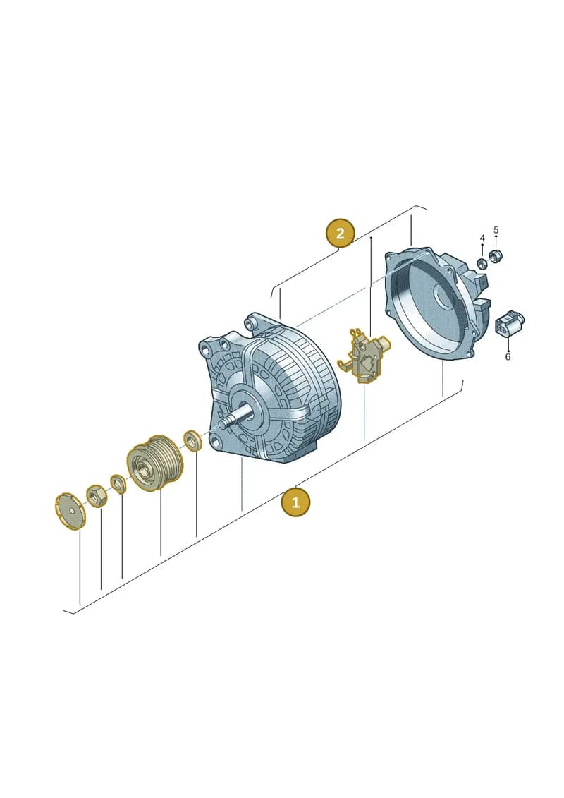 04L903021GX — Skoda Superb Combi (2015-2024) diagram 746903000, position 1+2