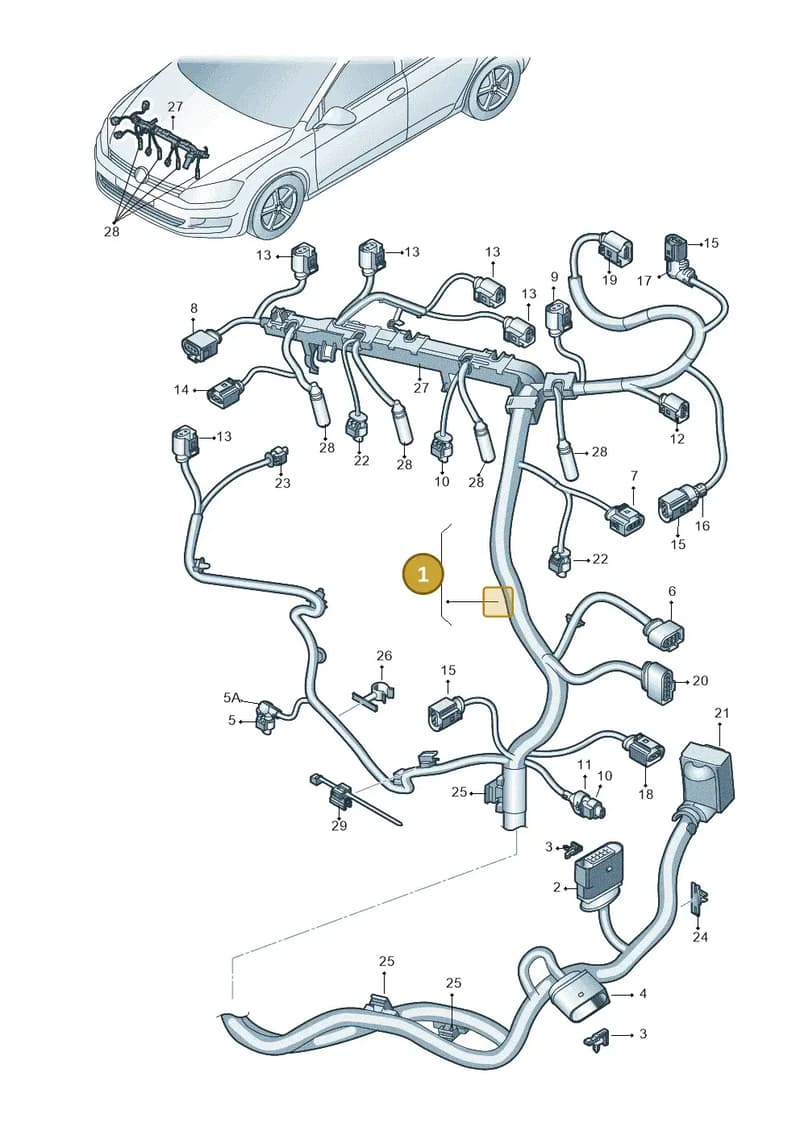 04L972627BM — SEAT Leon ST (2012-) diagram 746971100, position 1