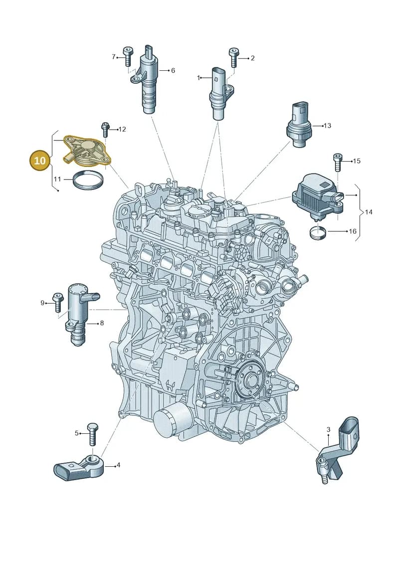 05C906455E — Skoda Fabia (2021-2022) diagram 907601006, position 10