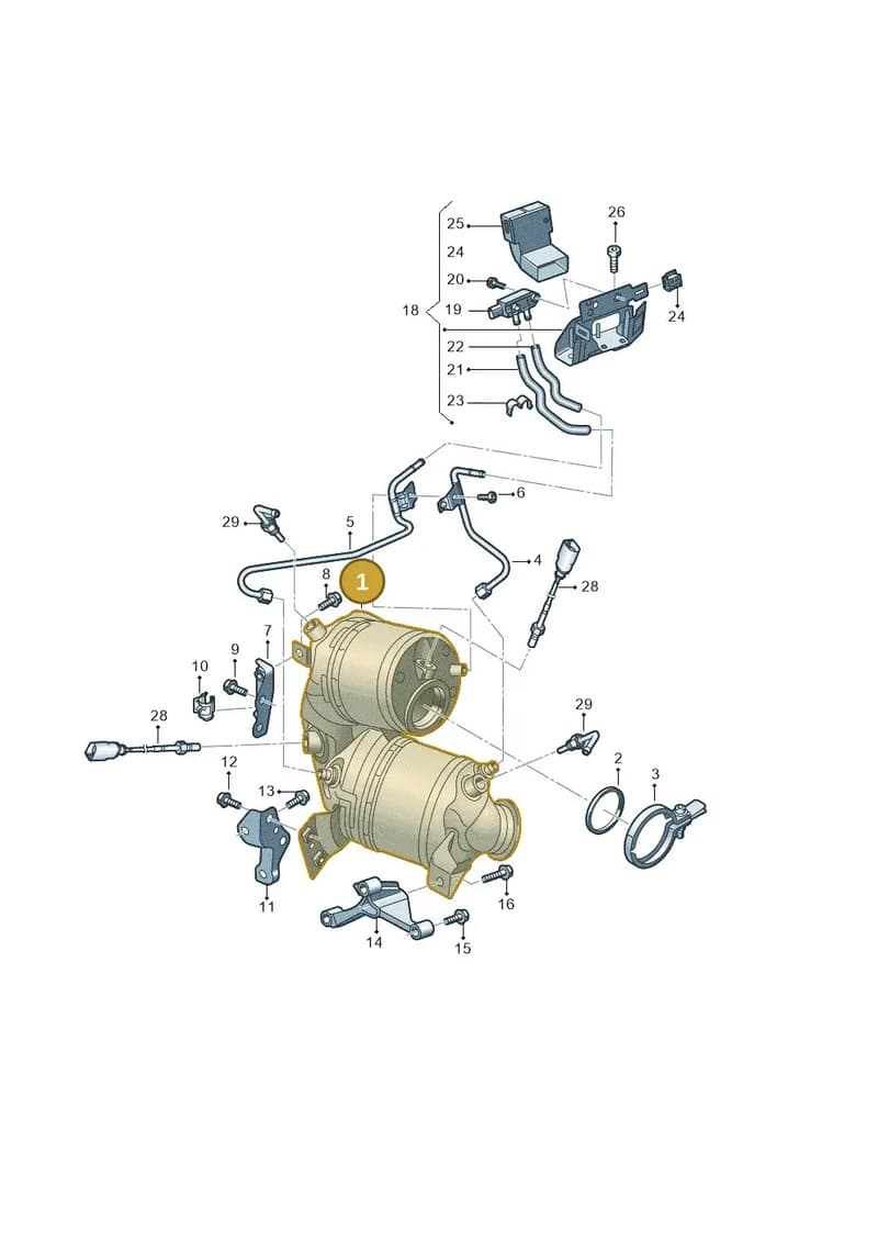 05E254700N — Audi A3 Sportback (2019-2025) diagram 803253020, position 1