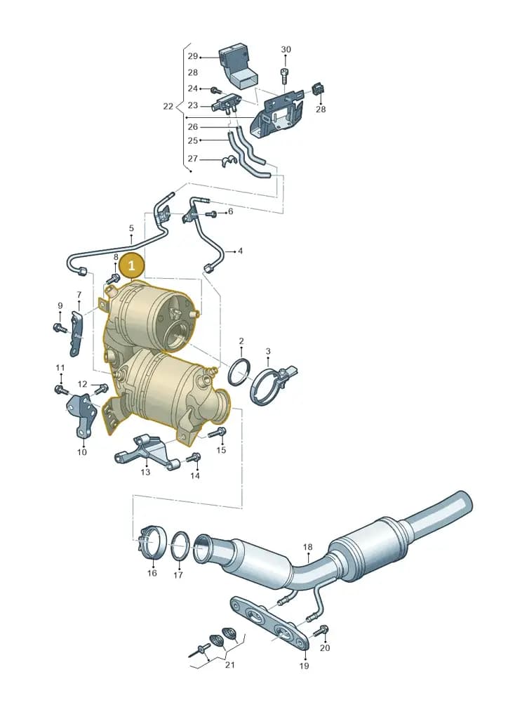 05E254700N — SEAT Leon (2019-) diagram 884253030, position 1
