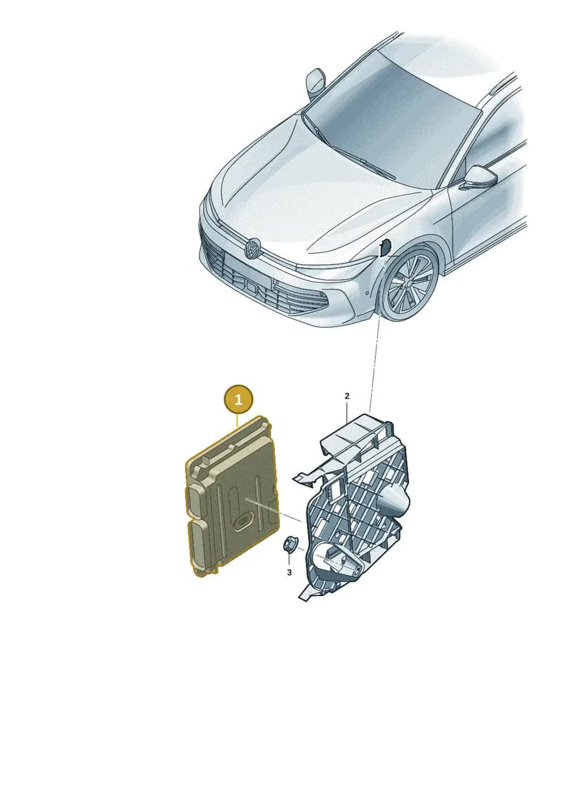 05E906019P3J0 — Volkswagen Passat Estate (2023-2025) diagram 3j0906700, position 1