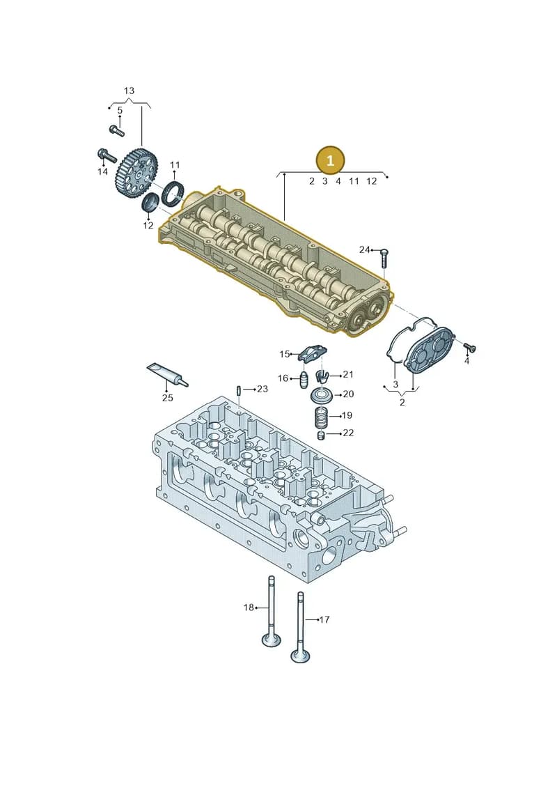 05L103044AH — Skoda Octavia (2019-2024) diagram 862109350, position 1