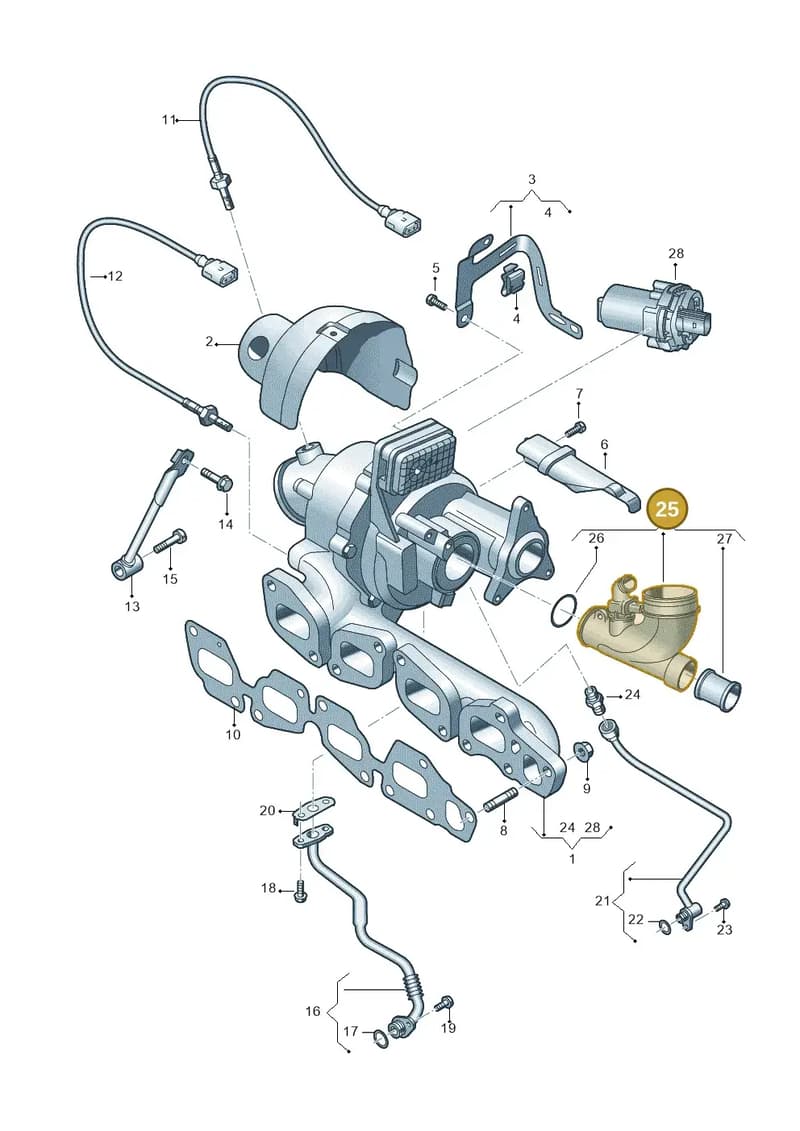05L129635C — Audi A5 Limousine (2024-2025) diagram 8wk145375, position 25