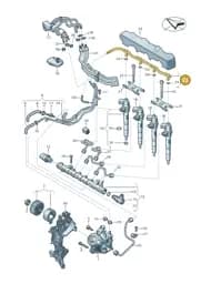 05L130235E Volkswagen Return Line