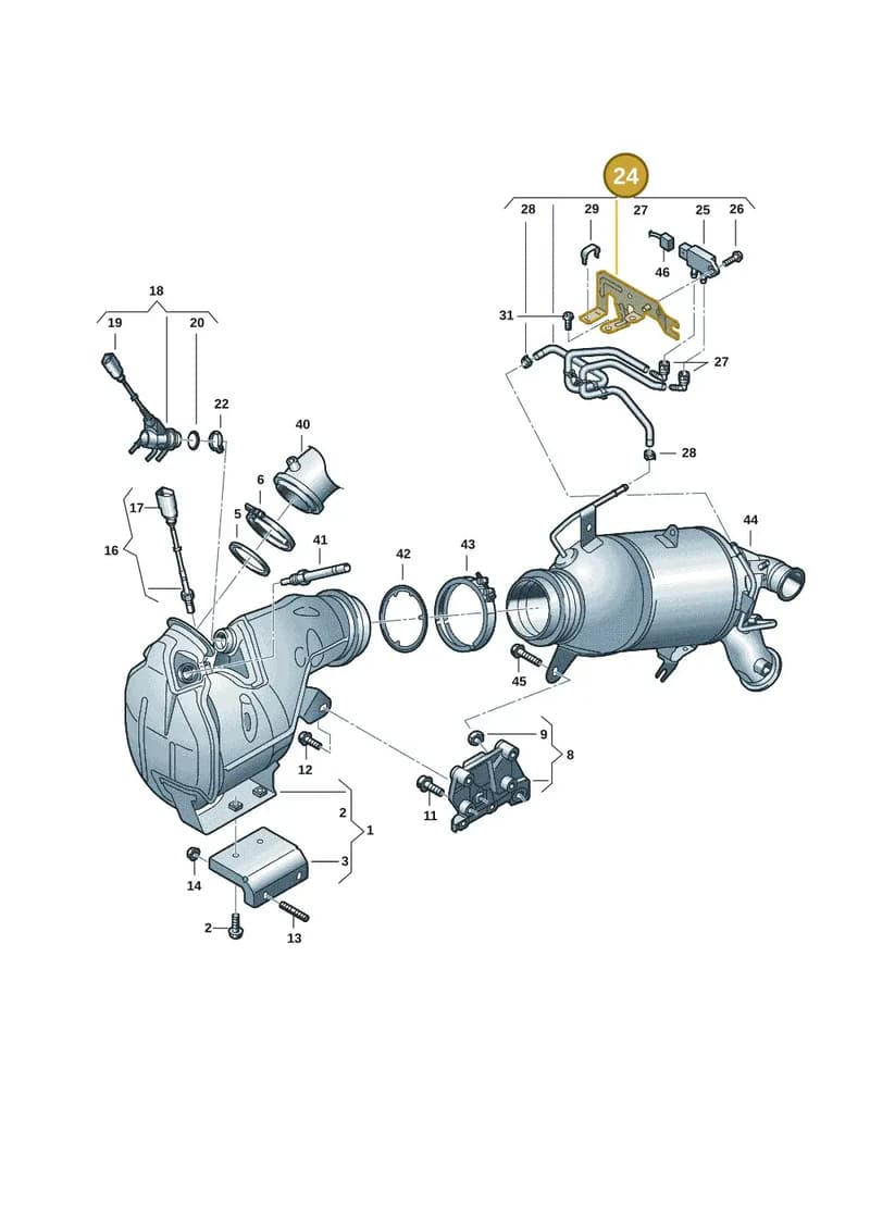 05L131552AQ — Audi A5 Limousine (2024-2025) diagram 8wk253230, position 24