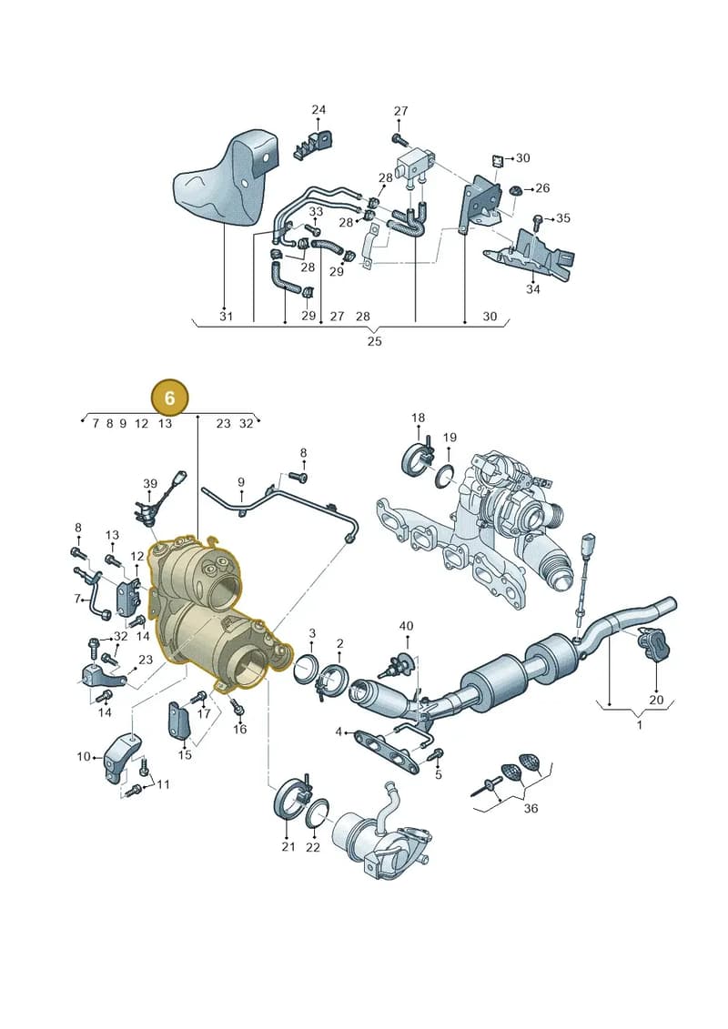 05L131602E — Audi Q3 (2018-2025) diagram 884253072, position 6