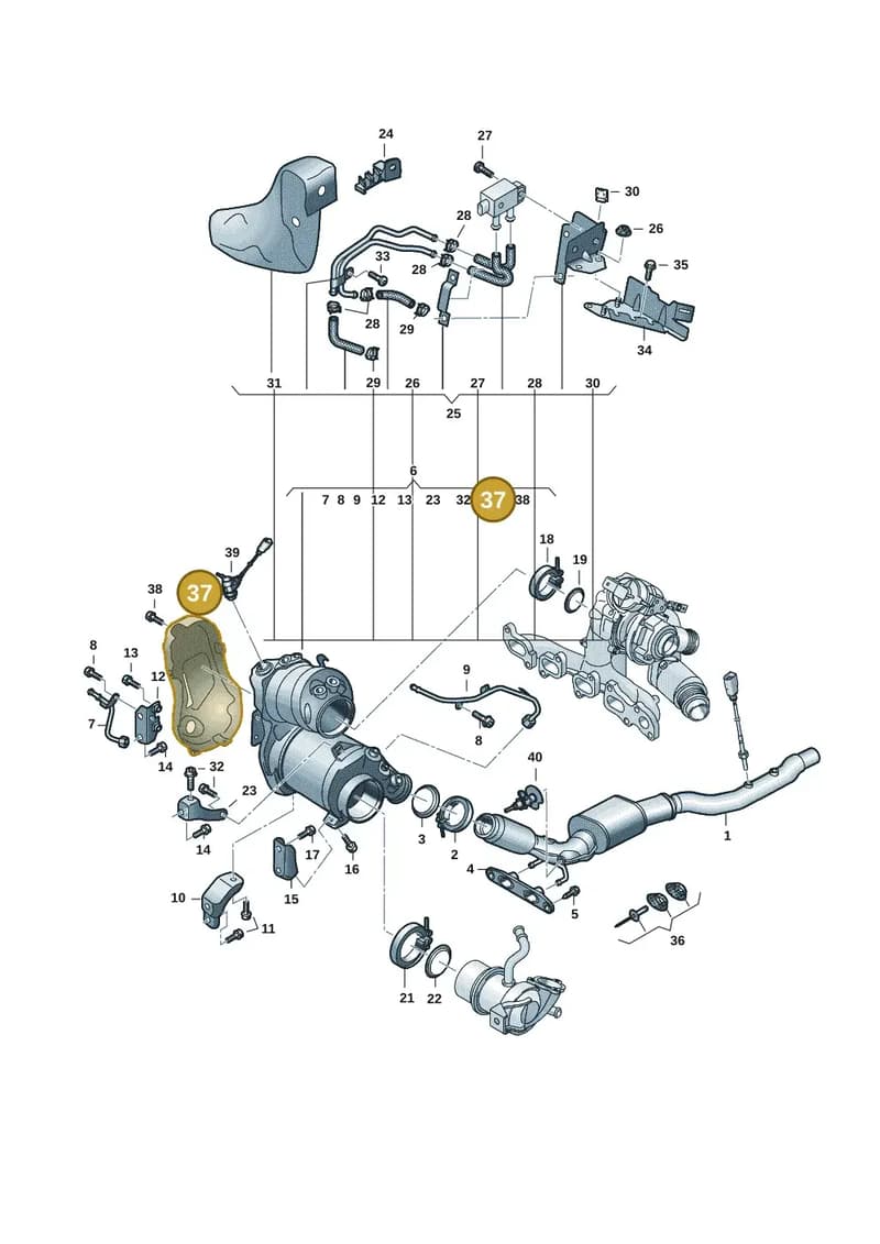 05L131783C — Volkswagen Caddy Maxi (2020-2025) diagram 2ka253070, position 37