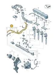 05L201360P Volkswagen 1 Set Fuel Pipes