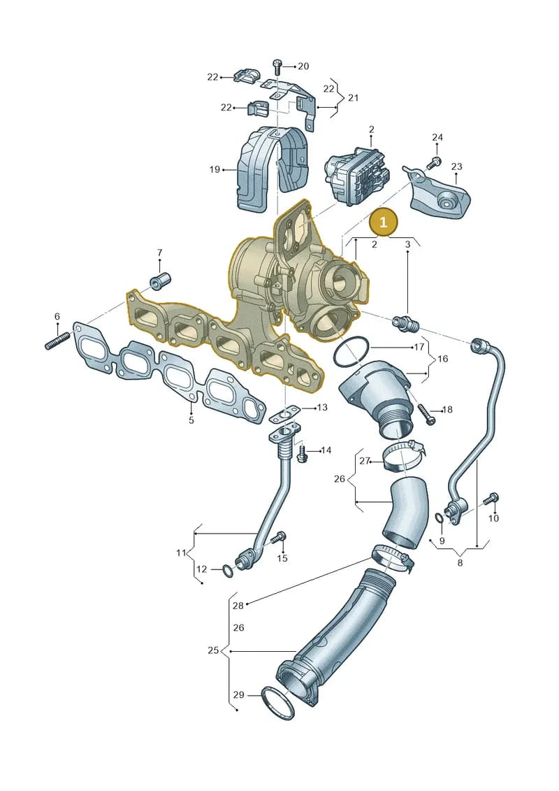 05L253019F — Volkswagen Multivan (2021-2025) diagram 793145064, position 1