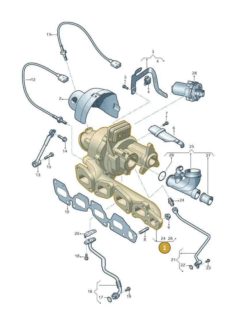 05L253019T — Audi A5 Limousine (2024-2025) diagram 8wk145375, position 1