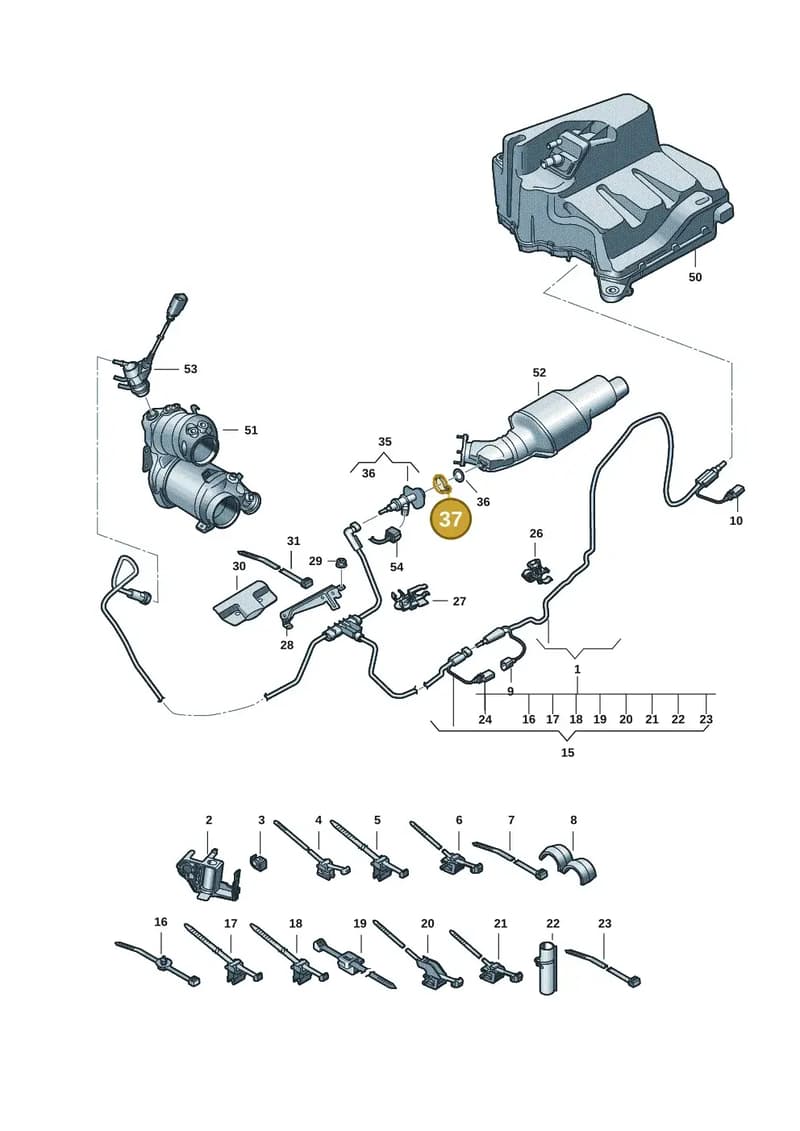 05L253725B — Audi A5 Limousine (2024-2025) diagram 8wh201500, position 37
