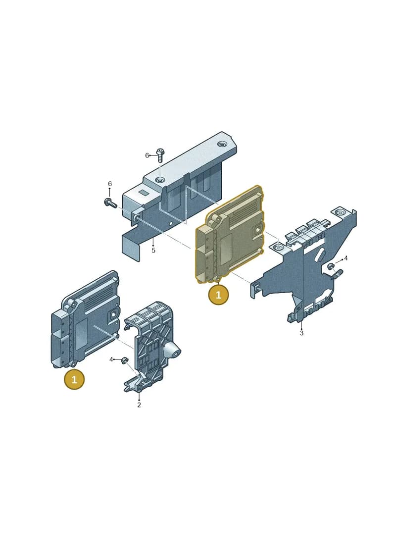05L906022KP5H0 — Volkswagen Golf (2019-2025) diagram 746906200, position 1
