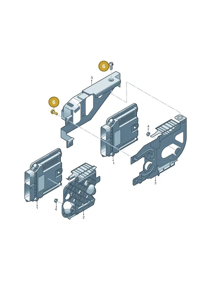 05L906088AL — Audi A3 Sportback (2019-2025) diagram 596906000, position 6