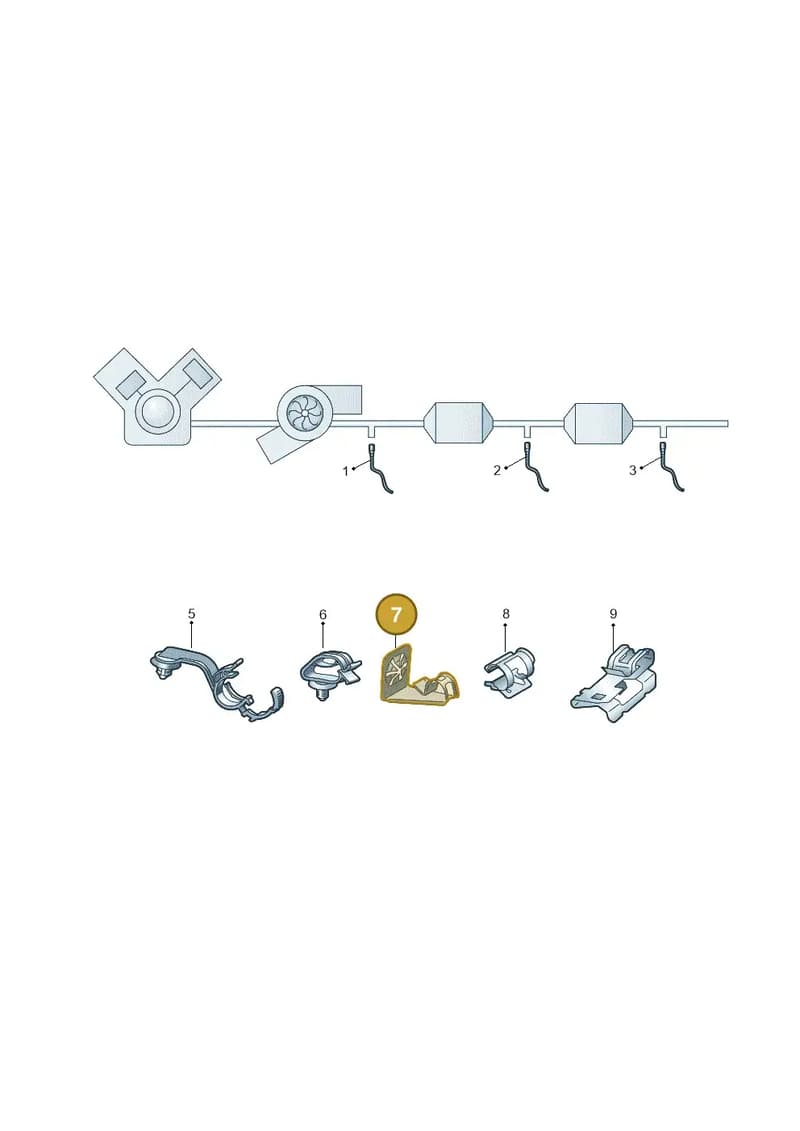 05L906261K — Audi Q3 (2018-2025) diagram 597906001, position 7