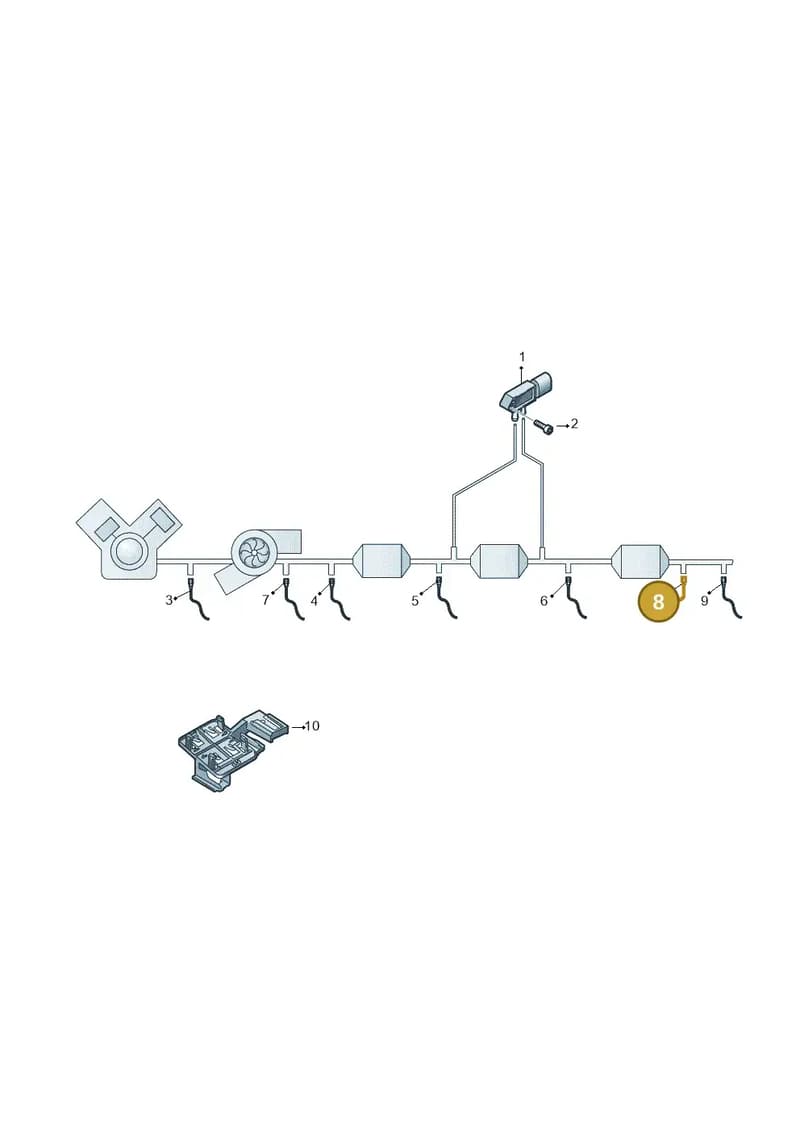 05N907807B — Volkswagen Passat Saloon (2014-2024) diagram 793906015, position 8