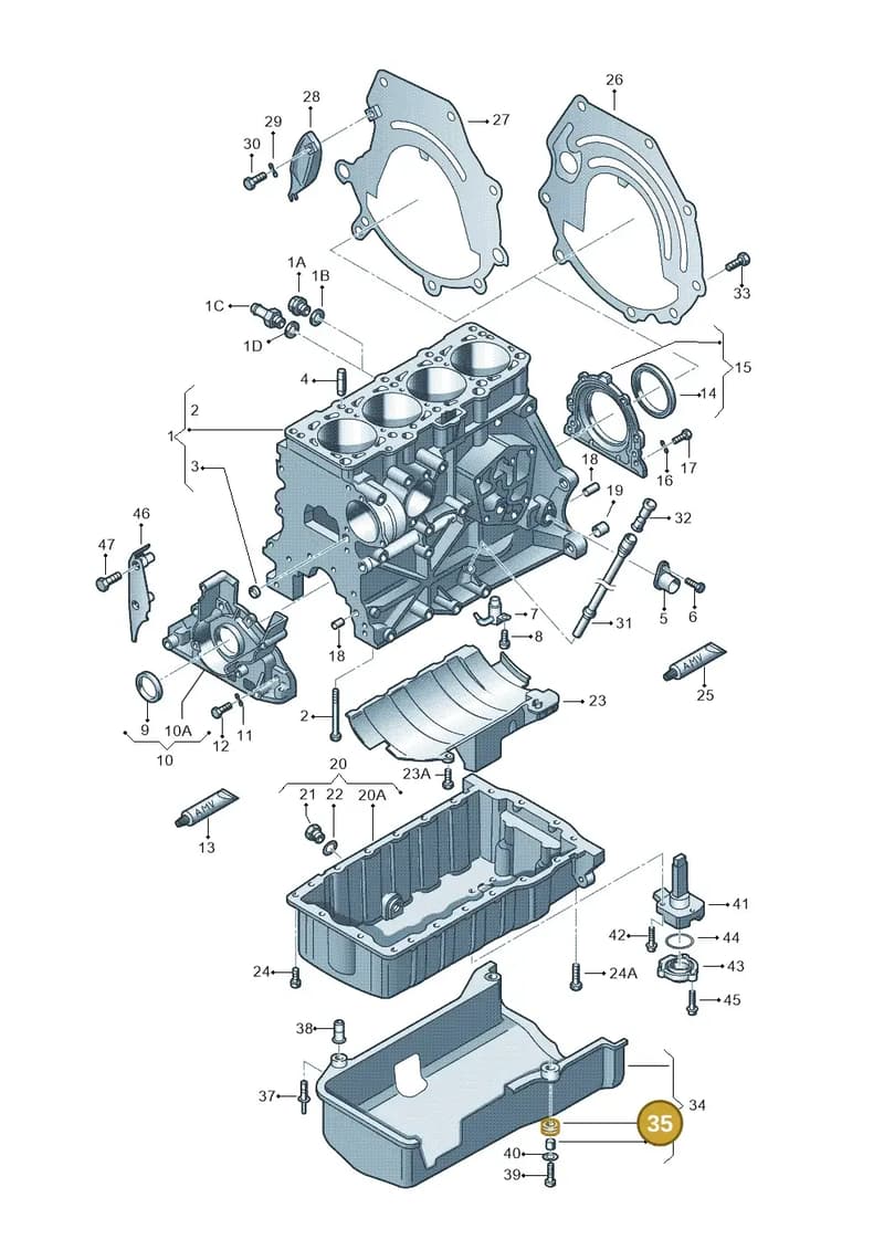 06A103638C — SEAT Ibiza (2012-) diagram 194103150, position 35