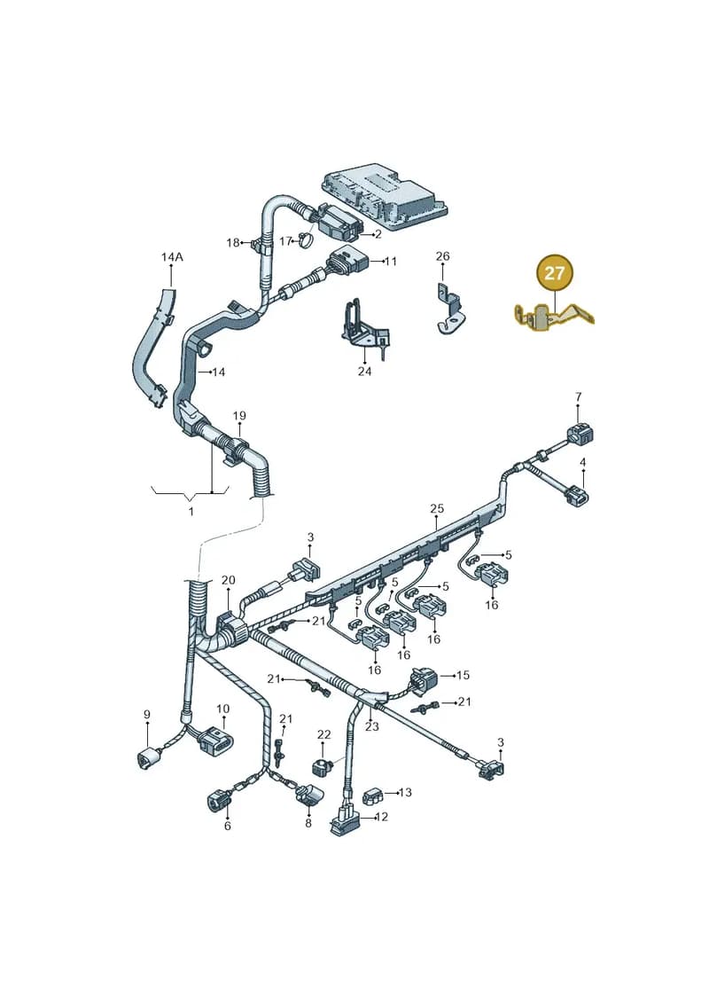 06A971804G — SEAT Ibiza (2012-) diagram 345971160, position 27