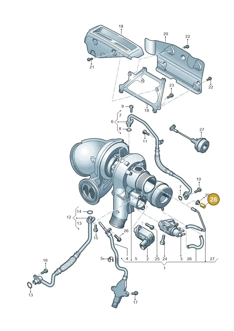 06D133335 — Volkswagen Teramont (2016-2021) diagram 809145000, position 28