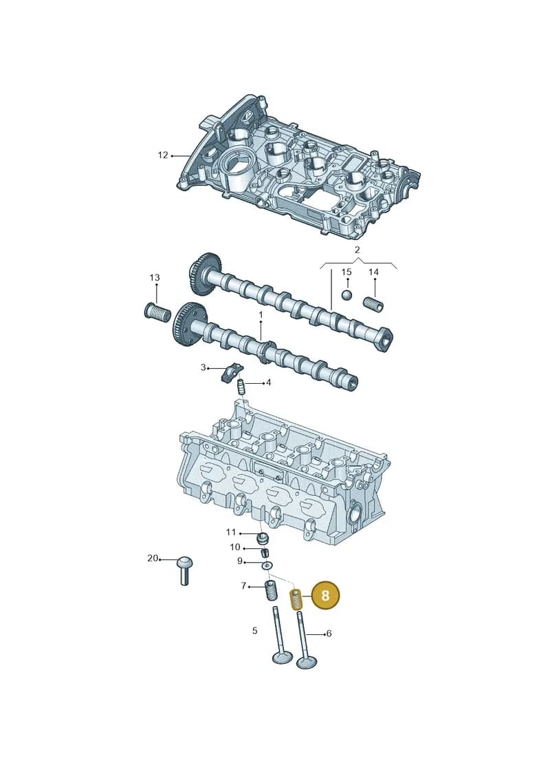 06J109623G — Volkswagen Teramont (2021-2023) diagram 809109200, position 8
