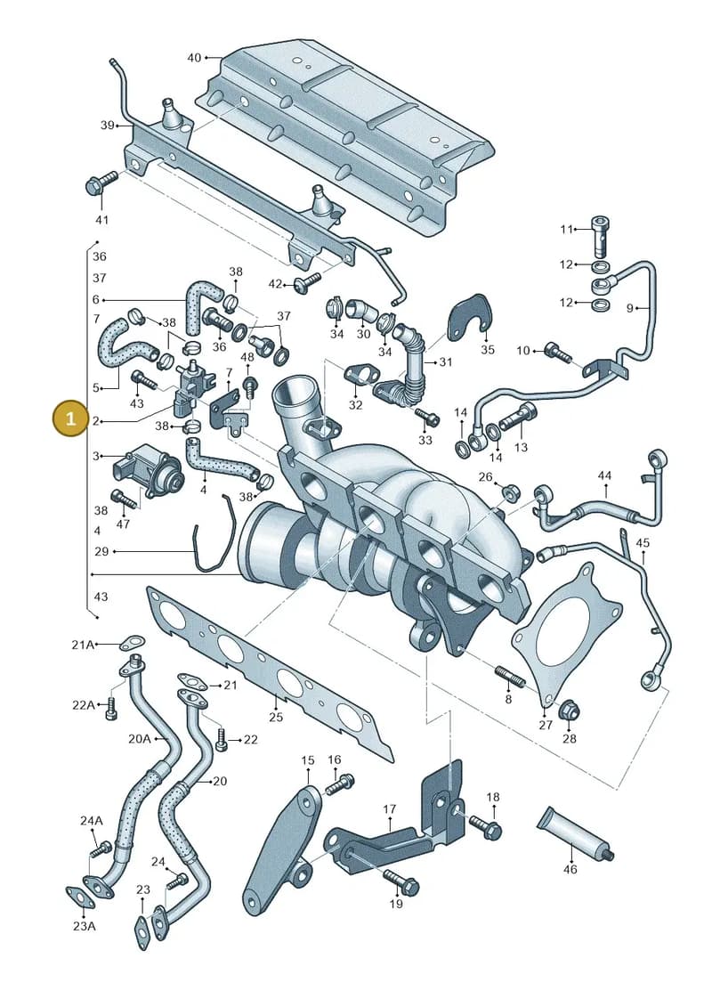 06J145701RX — SEAT Altea XL (2013-) diagram 412145650, position 1