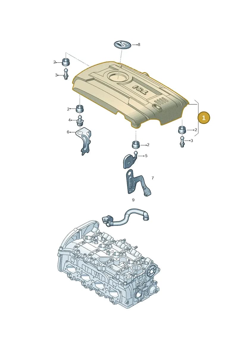 06K103925BG — SEAT Leon ST (2012-) diagram 754103800, position 1