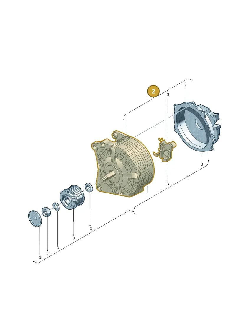 06K903023DX — Audi Q3 (2018-2025) diagram 745903000, position 2