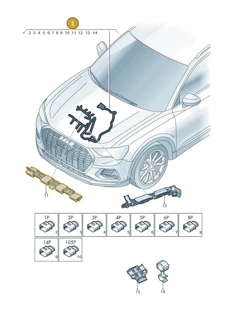 06K972627FK — Audi Q3 (2018-2025) diagram 597971210, position 1
