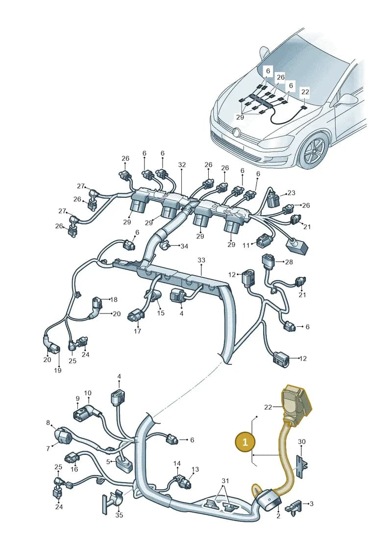 06K972627FK — Skoda Octavia (2017-2020) diagram 746971160, position 1