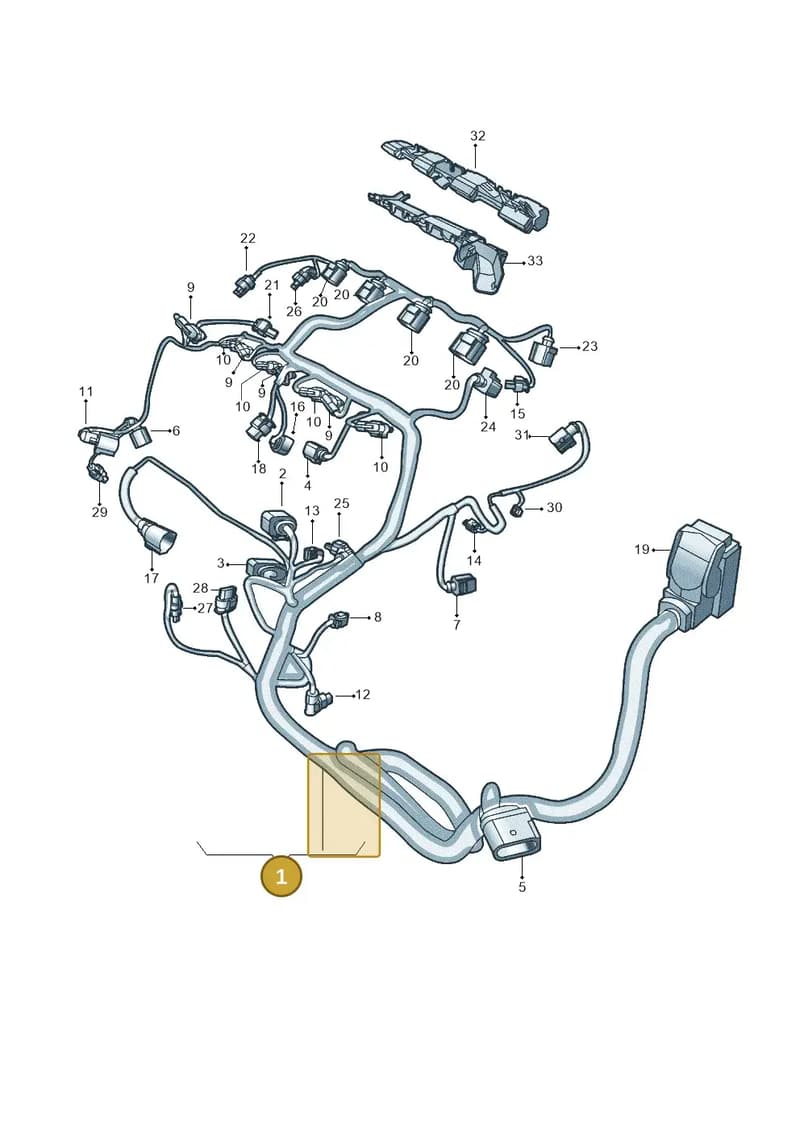 06K972627FK — Volkswagen Tiguan (2017-) diagram 833971060, position 1