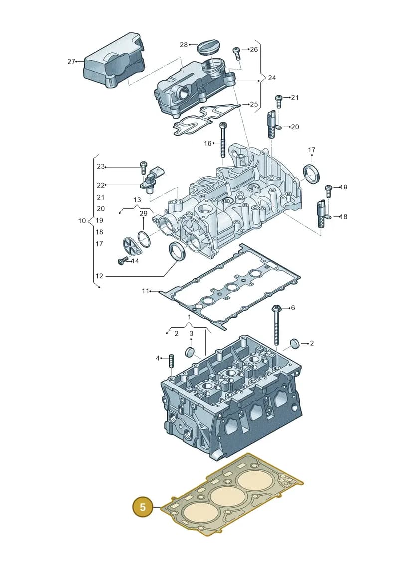 06N103411A — SEAT CUPRA Formentor (2020-) diagram 5h0103040, position 5