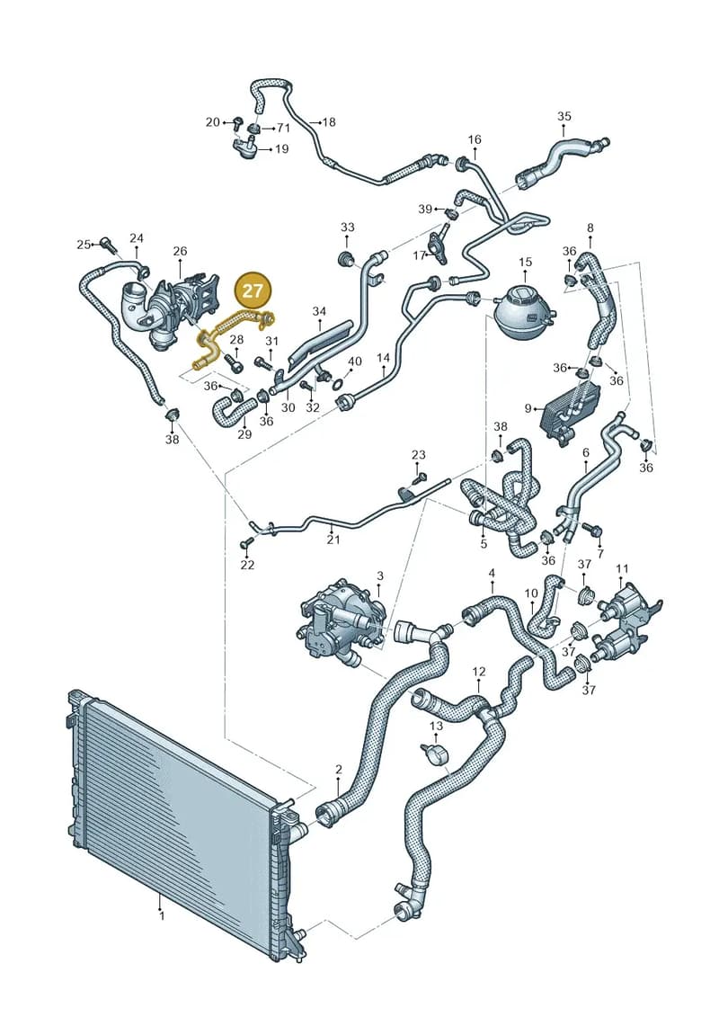 06N121497 — Audi Q5 (2016-2025) diagram 896121300, position 27