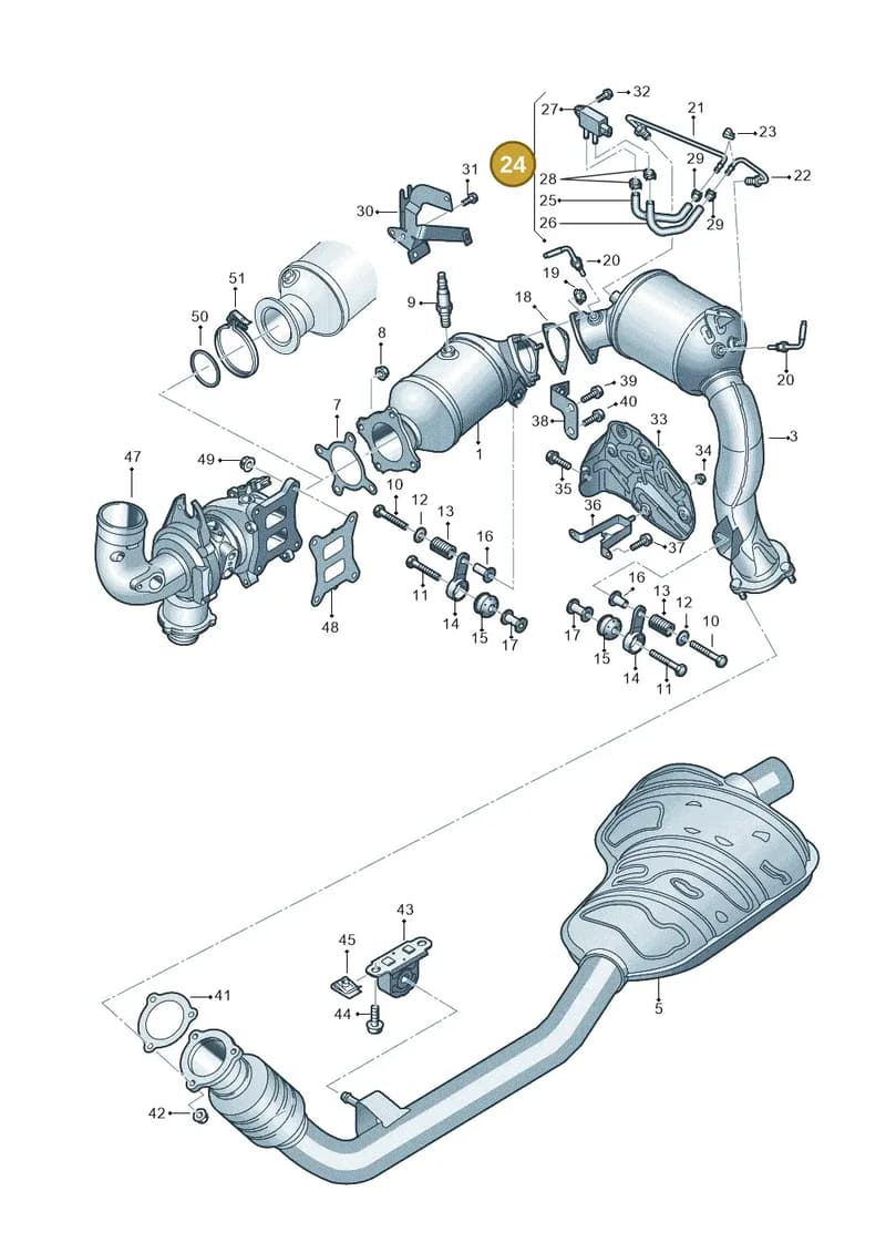 06N131551R — Audi Q8 (2018-2025) diagram 429253350, position 24