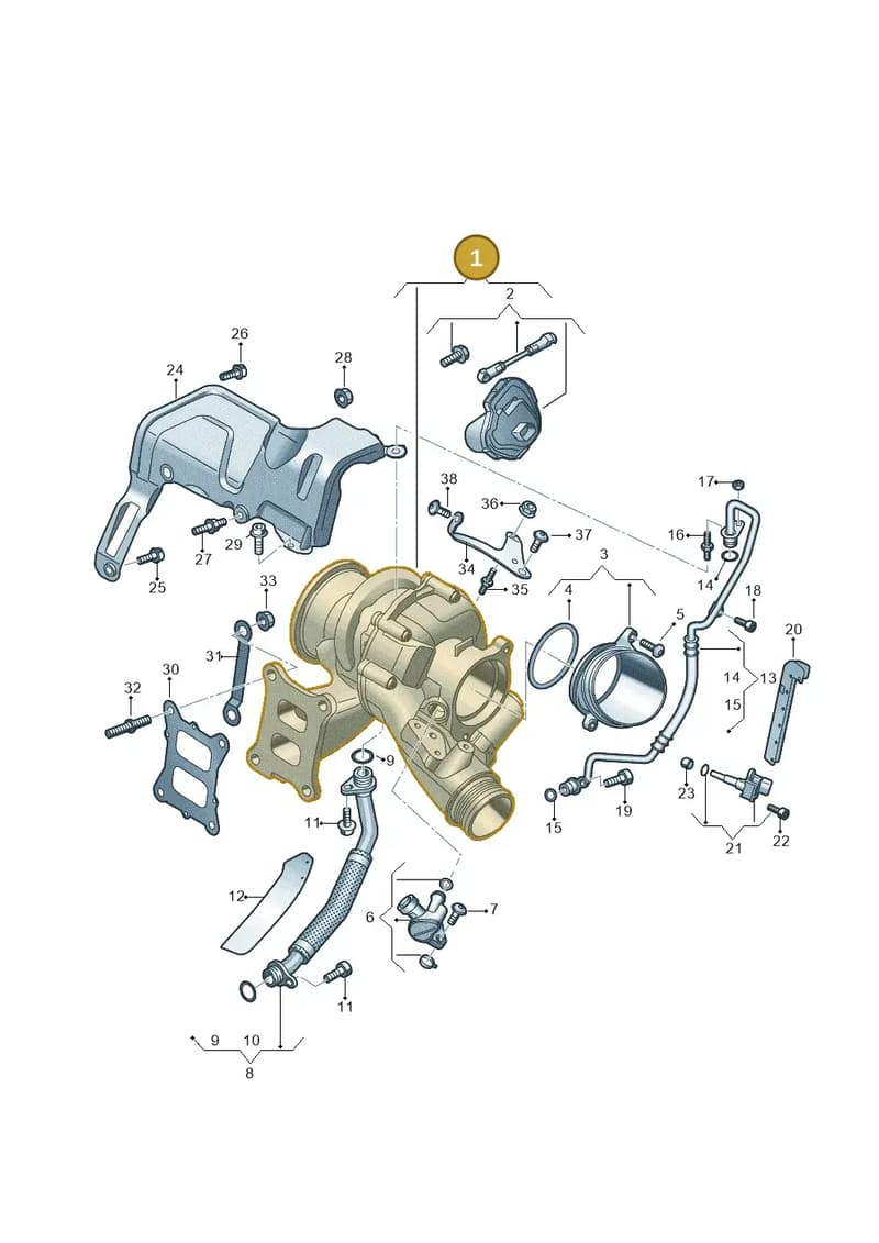 06Q145701C — Audi A3 Sportback (2019-2025) diagram 596145430, position 1