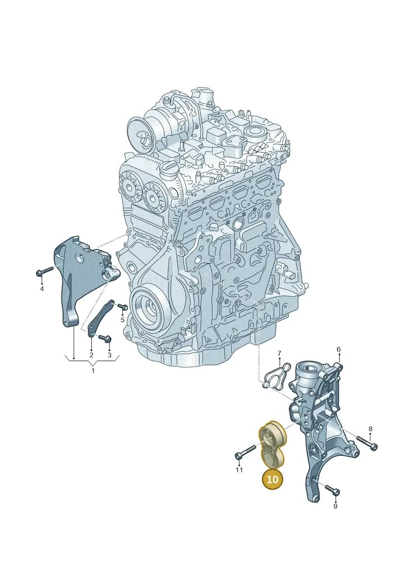 06Q903133B — Audi A3 Sportback (2019-2025) diagram 596903060, position 10