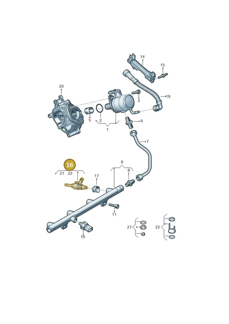 06Q906036A — Volkswagen Touareg (2017-2025) diagram 849133076, position 16