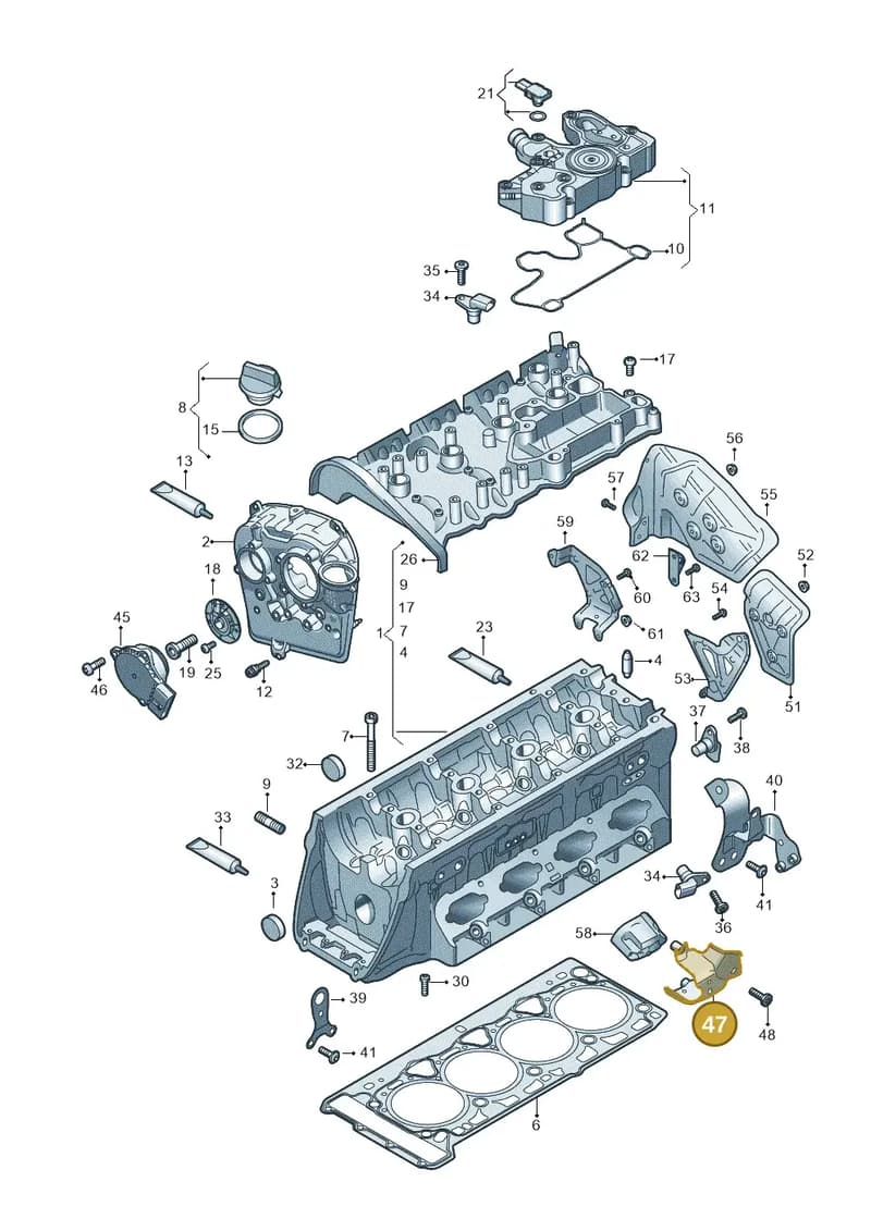06R103177B — Audi A5 Limousine (2024-2025) diagram 849103000, position 47
