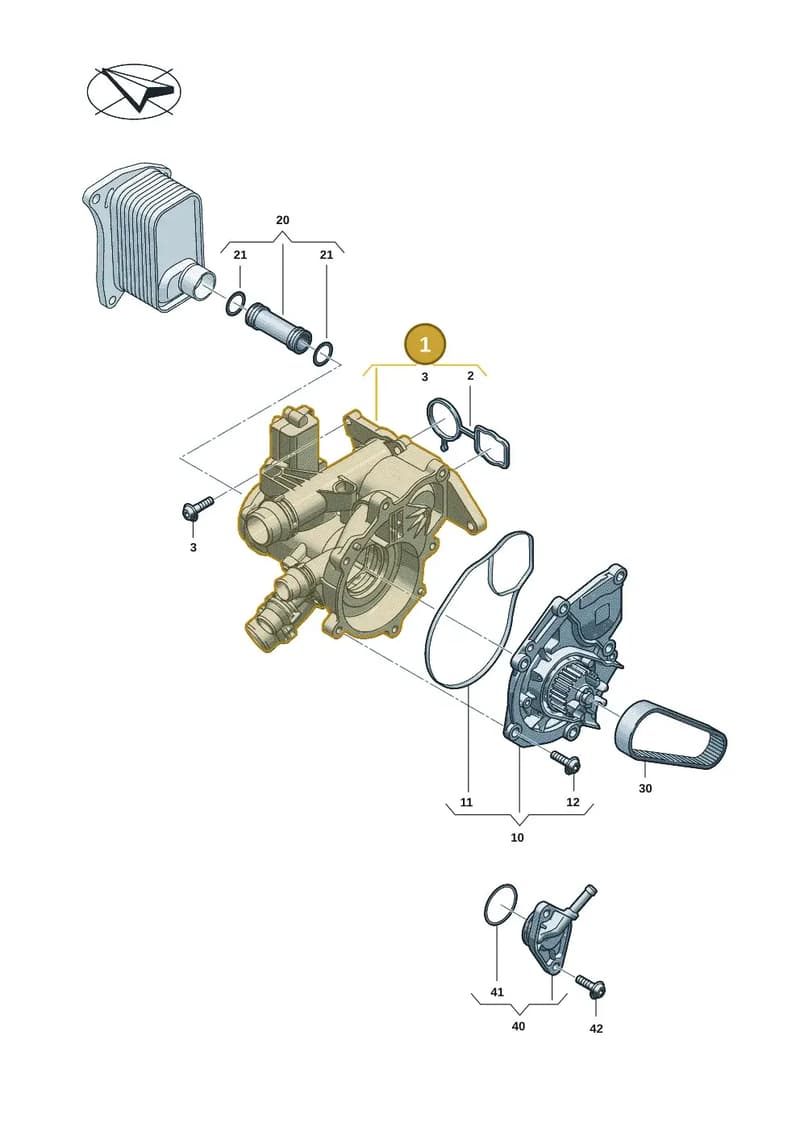 06R121081C — Audi A5 Limousine (2024-2025) diagram 06r121000, position 1