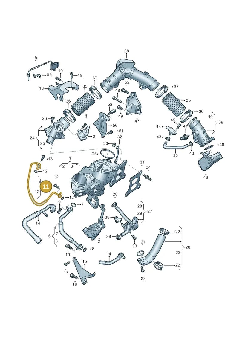 06R145140A — Audi A5 Limousine (2024-2025) diagram 8wk145175, position 11