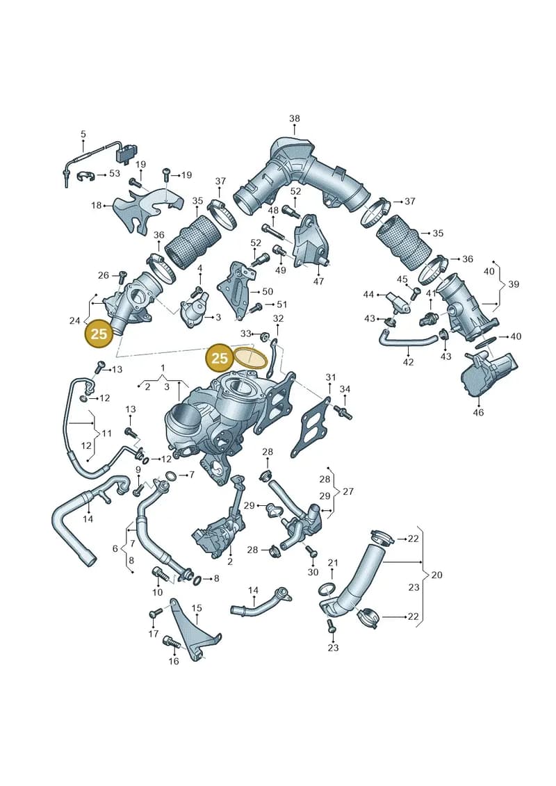 06R145723A — Audi A5 Limousine (2024-2025) diagram 8wk145175, position 25