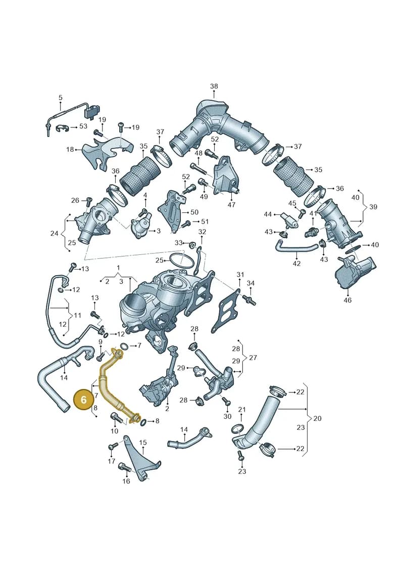 06R145735N — Audi A5 Limousine (2024-2025) diagram 8wk145175, position 6