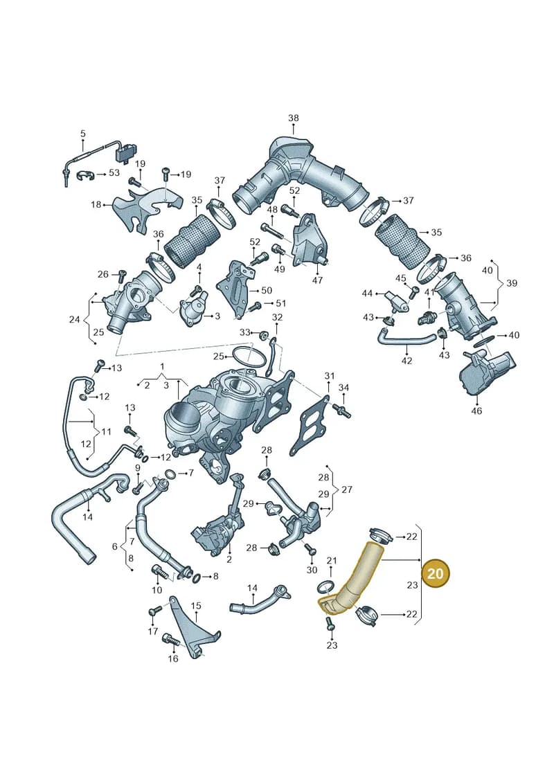 06R145800F — Audi A5 Limousine (2024-2025) diagram 8wk145175, position 20