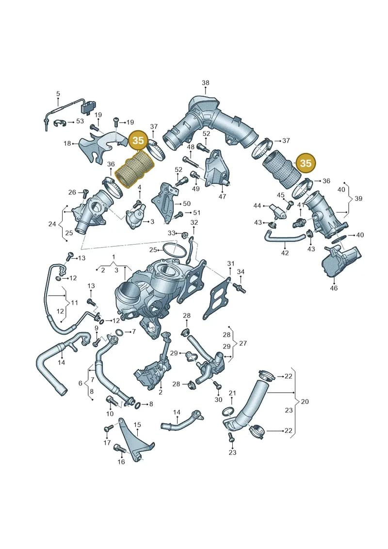 06R145838A — Audi A5 Limousine (2024-2025) diagram 8wk145175, position 35
