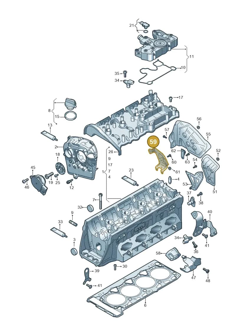 06R253198C — Audi A5 Limousine (2024-2025) diagram 849103000, position 59