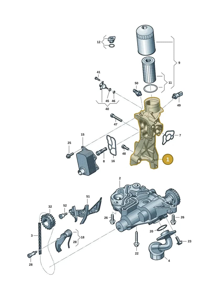 06R903143B — Audi A5 Limousine (2024-2025) diagram 849115015, position 1